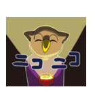 フクロウとニワトリスタンプ（個別スタンプ：16）