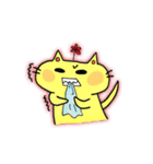 Yellow charming cat（個別スタンプ：16）