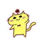 Yellow charming cat（個別スタンプ：22）