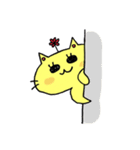 Yellow charming cat（個別スタンプ：24）