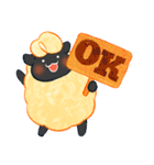 しろくろひつじ（個別スタンプ：4）