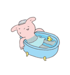 表情豊かなうさぎの生活（個別スタンプ：35）