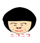 girl type of hole in the nose Heart（個別スタンプ：1）