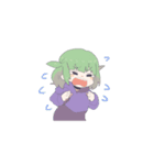 パーカー系女子（個別スタンプ：4）