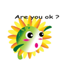 Sunflower little girl（個別スタンプ：20）