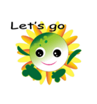 Sunflower little girl（個別スタンプ：24）