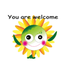 Sunflower little girl（個別スタンプ：33）