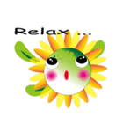 Sunflower little girl（個別スタンプ：34）