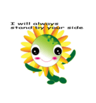 Sunflower little girl（個別スタンプ：35）