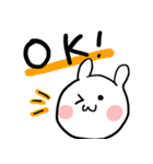 おへんじうさぎ（個別スタンプ：3）