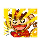 Happy Fire Monkey CNY（個別スタンプ：7）