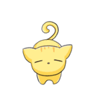 Apple boy and cat（個別スタンプ：6）