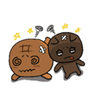 Pineapple Bread ＆ Chocolate cat people（個別スタンプ：21）