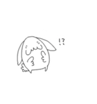 ホワイトうさぎ（個別スタンプ：6）