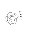 ホワイトうさぎ（個別スタンプ：7）