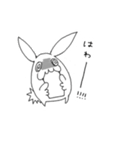 ホワイトうさぎ（個別スタンプ：8）