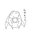 ホワイトうさぎ（個別スタンプ：10）