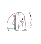 ホワイトうさぎ（個別スタンプ：20）