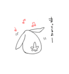 ホワイトうさぎ（個別スタンプ：30）