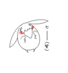 ホワイトうさぎ（個別スタンプ：35）