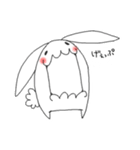 ホワイトうさぎ（個別スタンプ：36）
