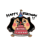 Cute Dachshund_Nunu（個別スタンプ：18）