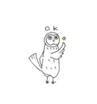 ふくろうカフェにいつもいる白いあいつ（個別スタンプ：13）