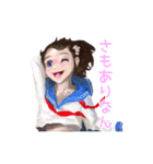 リボン色の天下布武（個別スタンプ：3）