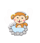 おさるまる（個別スタンプ：34）