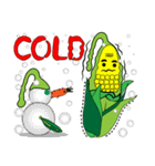 Corn, carrots and green beans（個別スタンプ：24）