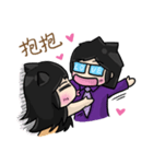 Neko and Cinos: Love is so sweet（個別スタンプ：9）