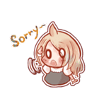 笑顔の少女（個別スタンプ：34）