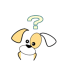 顔文字で子犬くん（個別スタンプ：18）