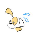 顔文字で子犬くん（個別スタンプ：22）