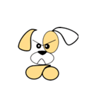 顔文字で子犬くん（個別スタンプ：23）