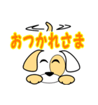 顔文字で子犬くん（個別スタンプ：28）