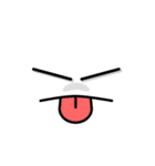 かわいい顔文字くん 日本語版（個別スタンプ：23）