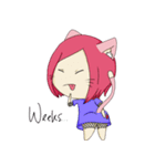 Catty the cute cat（個別スタンプ：17）