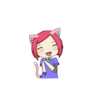 Catty the cute cat（個別スタンプ：34）