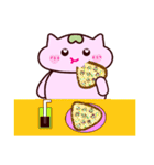 Macrocosm's Healing Bird Cat Elf "NAYOC"（個別スタンプ：17）