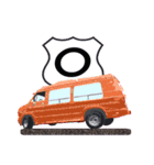 ゆるバン かわいいvanデザイン 車スタンプ（個別スタンプ：11）