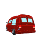 ゆるバン かわいいvanデザイン 車スタンプ（個別スタンプ：40）