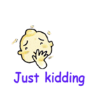 Golden boy and Friends - English version（個別スタンプ：23）