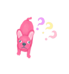 ピンクのいぬ（個別スタンプ：4）
