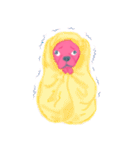 ピンクのいぬ（個別スタンプ：27）
