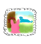 ピンクのいぬ（個別スタンプ：33）