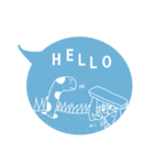 ふきだしちんあなごと海の仲間（個別スタンプ：1）