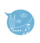 ふきだしちんあなごと海の仲間（個別スタンプ：38）