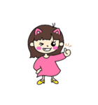 陽気な彼女（個別スタンプ：4）