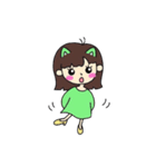 陽気な彼女（個別スタンプ：5）